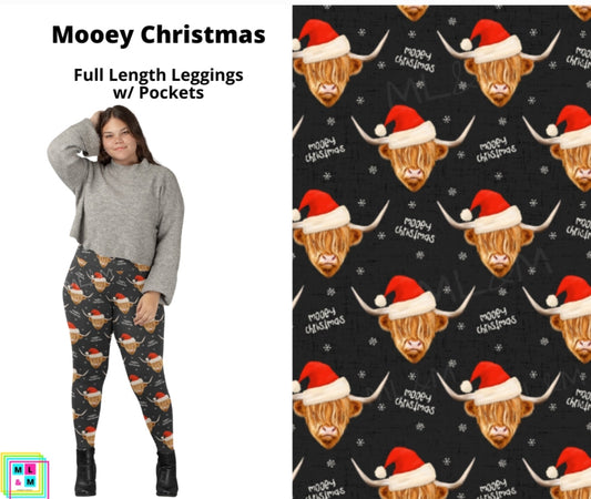 Mooey Christmas Full Length Leggings w/ Pockets