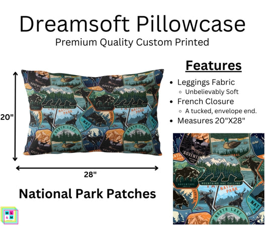 National Park Patches Dreamsoft Pillowcase