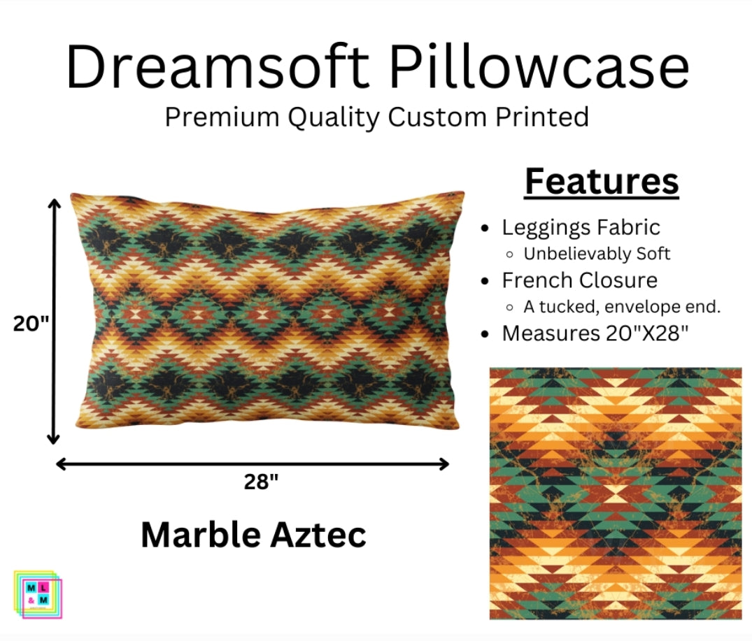 Marble Aztec Dreamsoft Pillowcase