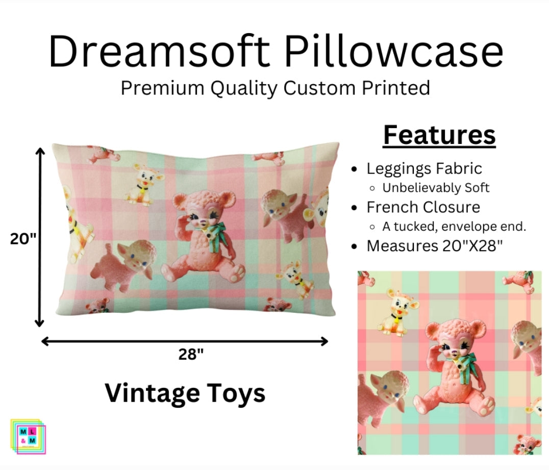 Vintage Toys Dreamsoft Pillowcase