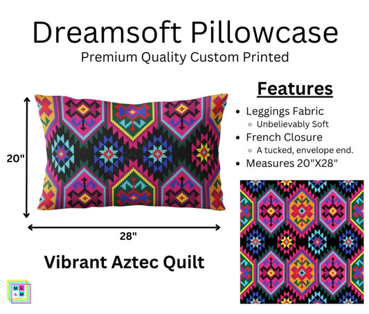 Vibrant Aztec Quilt Dreamsoft Pillowcase