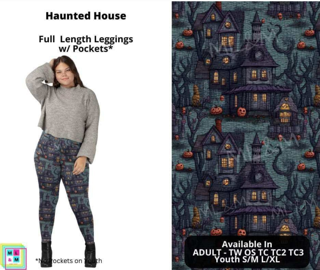 Haunted House Full Length Leggings w/ Pockets