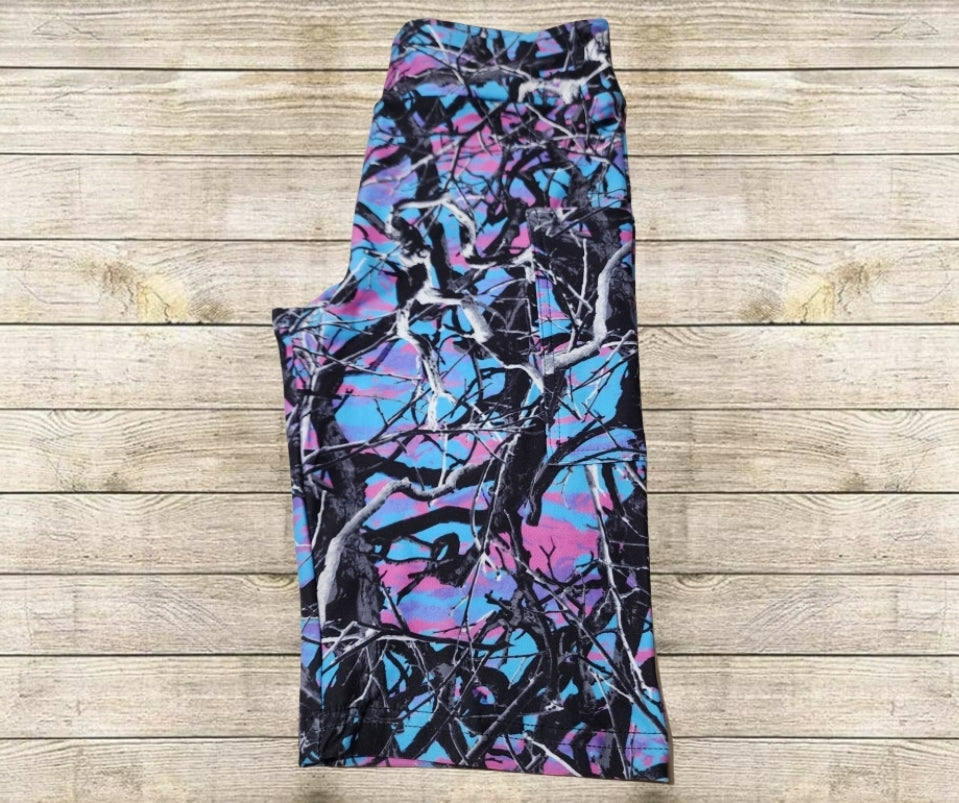 Blue Toxic Camo 10" Jamaica Shorts