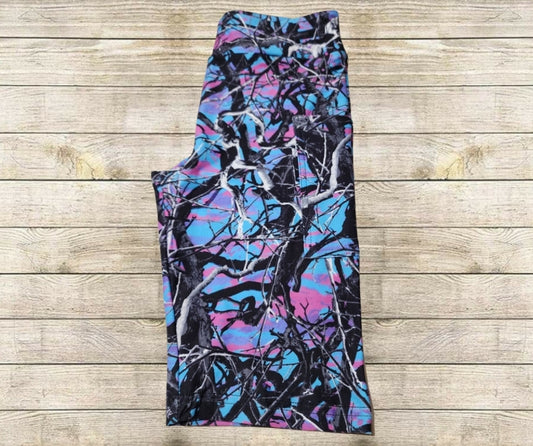 Blue Toxic Camo 10" Jamaica Shorts