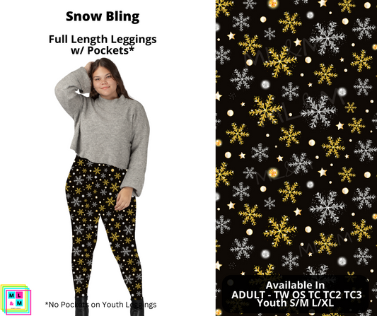 Snow Bling Full Length Leggings w/ Pockets