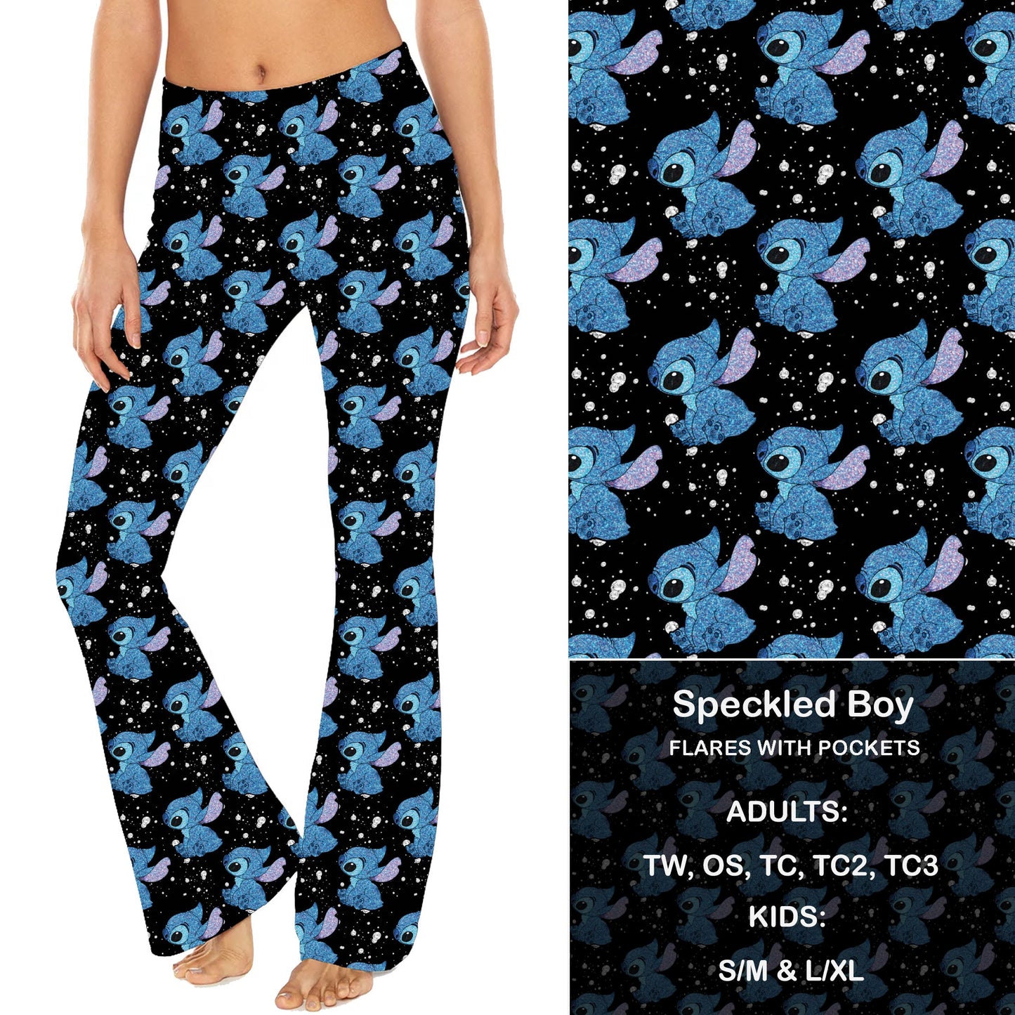 Speckled Boy - Yoga Flares with Pockets Preorder Closes 8/22 eta Sept.