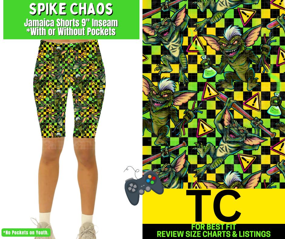 Spike Chaos Jamaica Shorts w/ Pockets