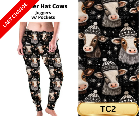Winter Hat Cows Joggers