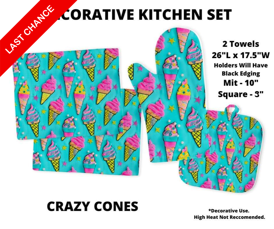 Crazy Cones Decorative Kitchen Set