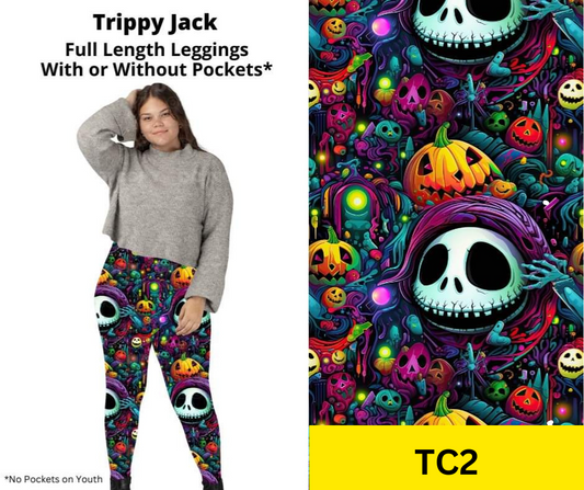 Trippy Jack Full Length Leggings w/ Pockets