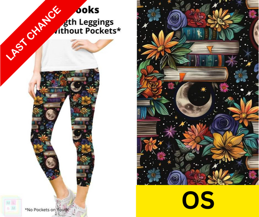 Moon Books Capri Length Leggings w/ Pockets