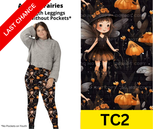 Autumn Fairies Full Length Leggings w/ Pockets