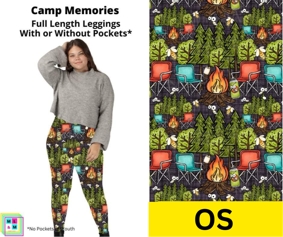 Camp Memories Full Length Leggings w/ Pockets