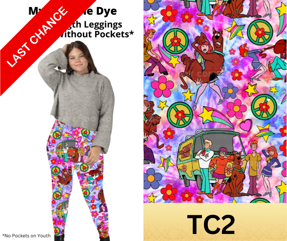 Mystery Tie Dye Full Length Leggings w/ Pockets