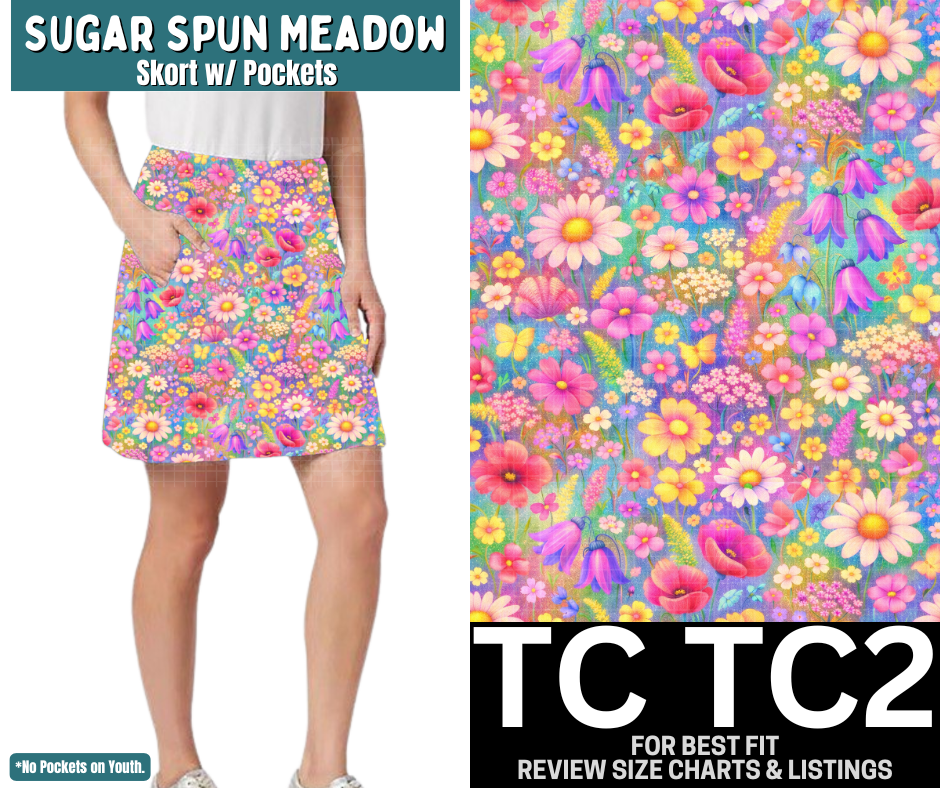 Sugar Spun Meadow Skort