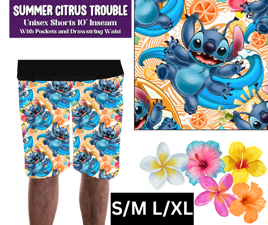 Summer Citrus Trouble Unisex Shorts