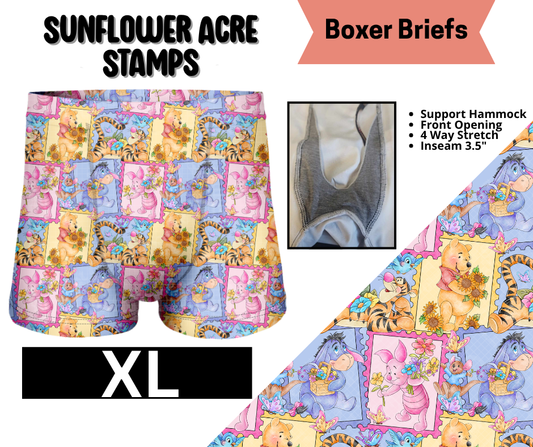 Sunflower Acre Stamps Boxer Briefs