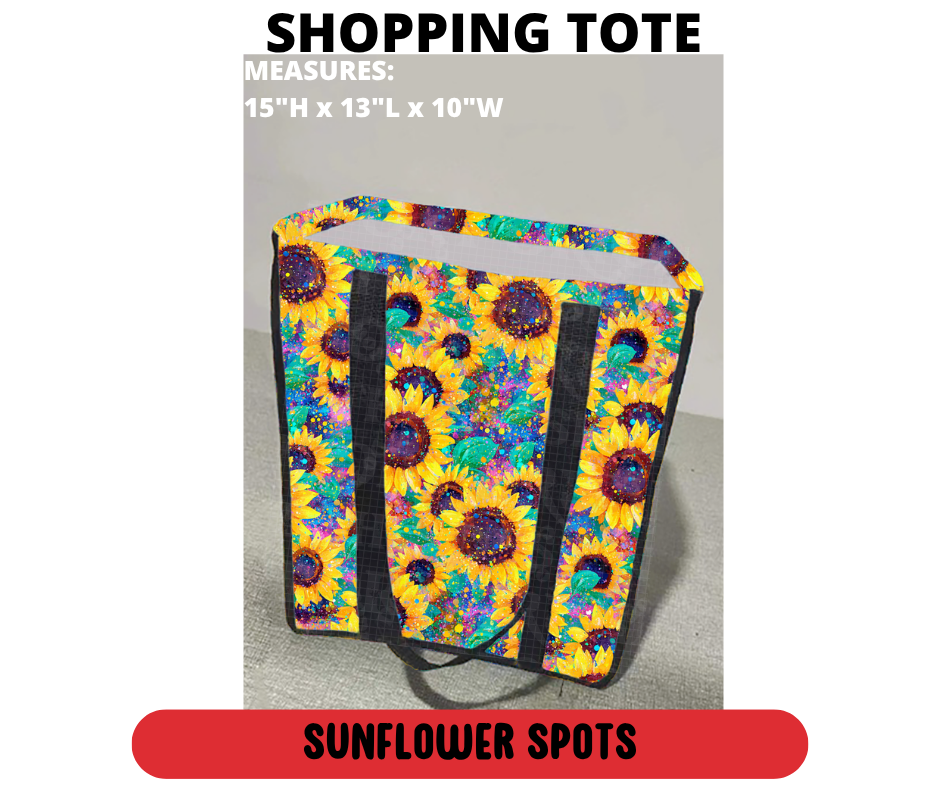 Sunflower Spots Shopping Tote