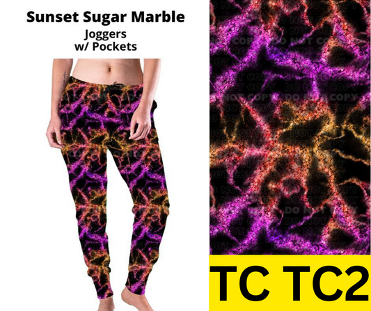 Sunset Sugar Marble Joggers