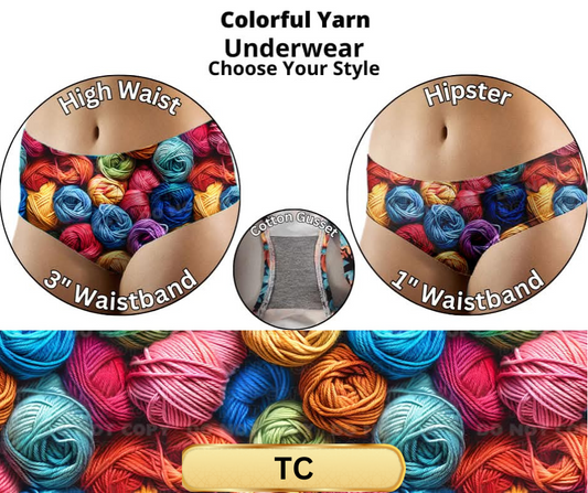 Colorful Yarn High Waist Underwear