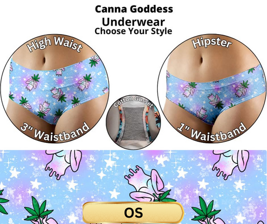 Canna Goddess High Waist Underwear