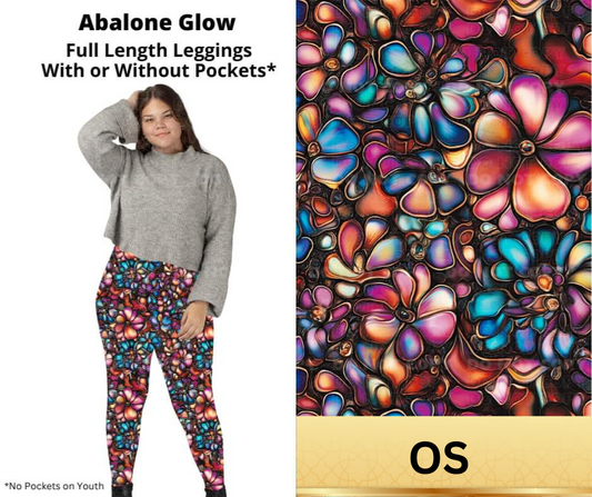 Abalone Glow Full Length Leggings w/ Pockets