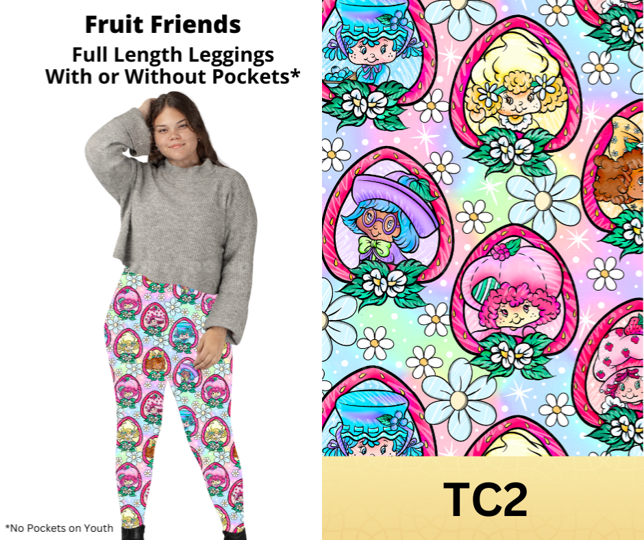 Fruit Friends Full Length Leggings w/ Pockets