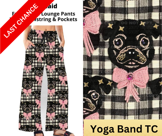 Pug Plaid Full Length Lounge Pants