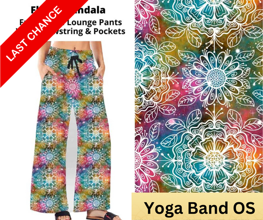 Floral Mandala Full Length Lounge Pants