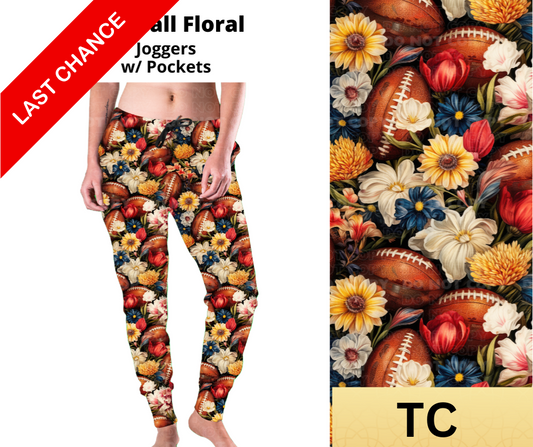 Football Floral Joggers