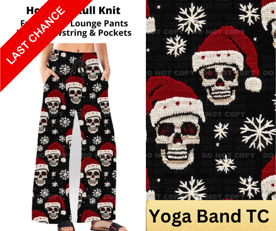 Holiday Skull Knit Full Length Lounge Pants