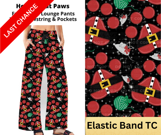 Holiday Cat Paws Full Length Lounge Pants