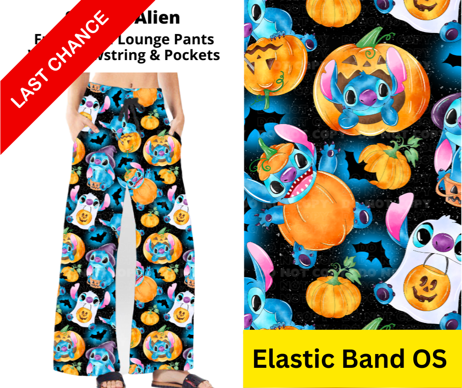 Spooky Alien Full Length Lounge Pants