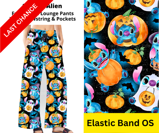Spooky Alien Full Length Lounge Pants