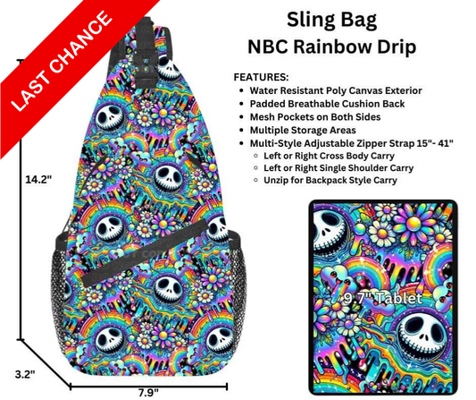 NBC Rainbow Drip Sling Bag