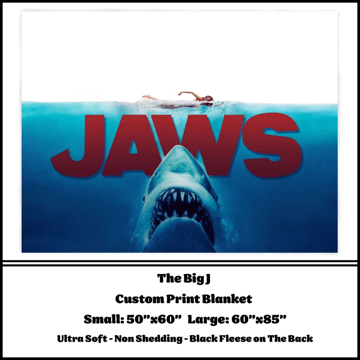 The Big J Fleece Blanket - preorder closes 8/7 eta 8-10 weeks