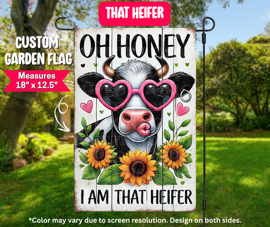 That Heifer Garden Flag