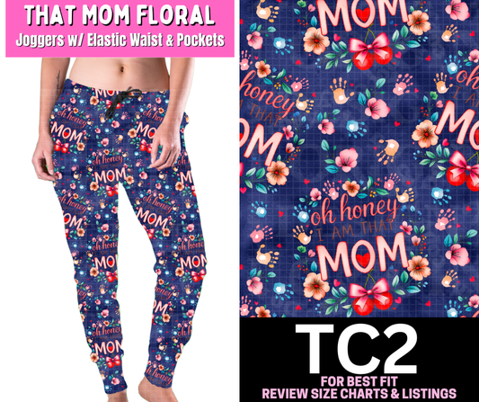 That Mom Floral Joggers