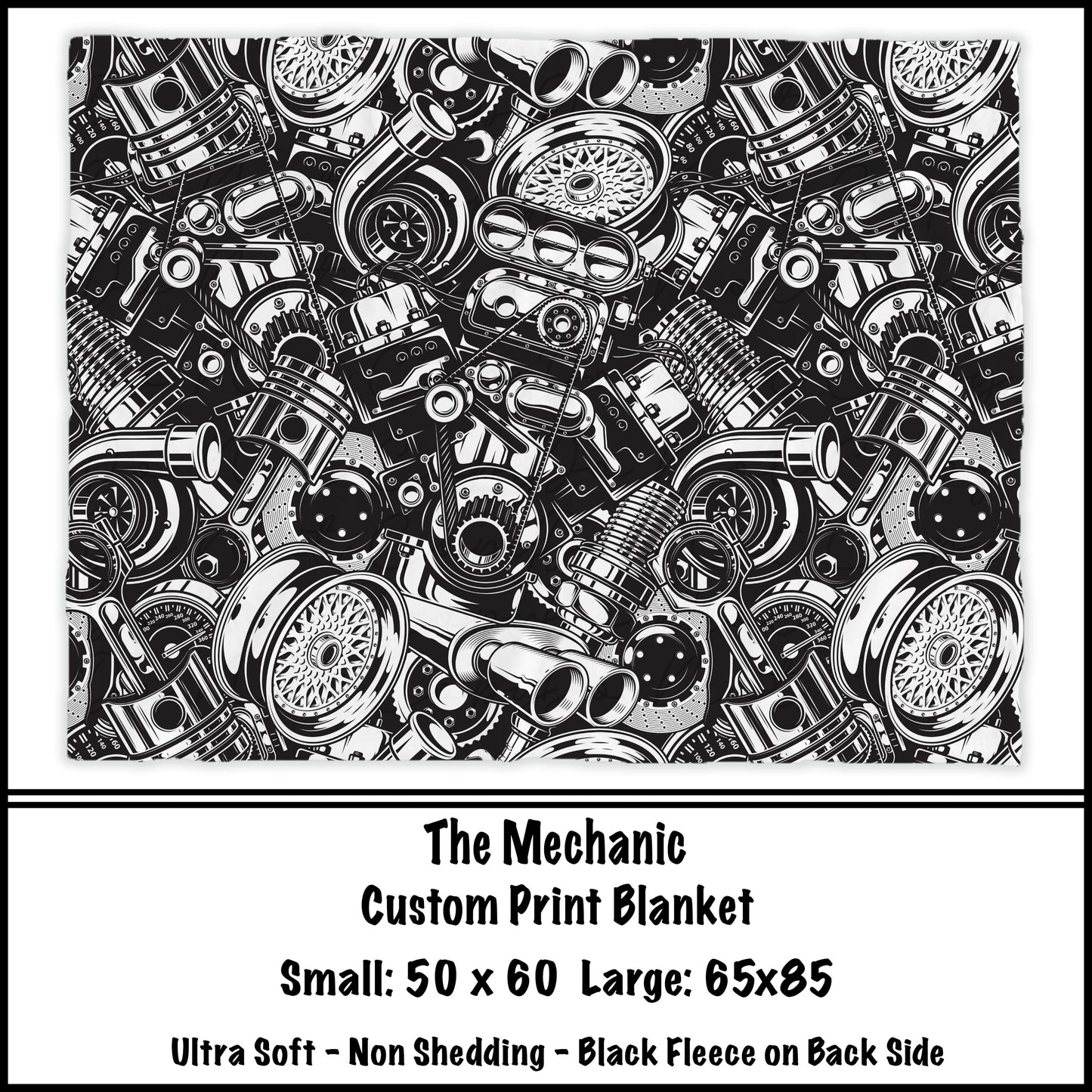 The Mechanic Fleece Blanket - preorder closes 8/7 eta 8-10 weeks