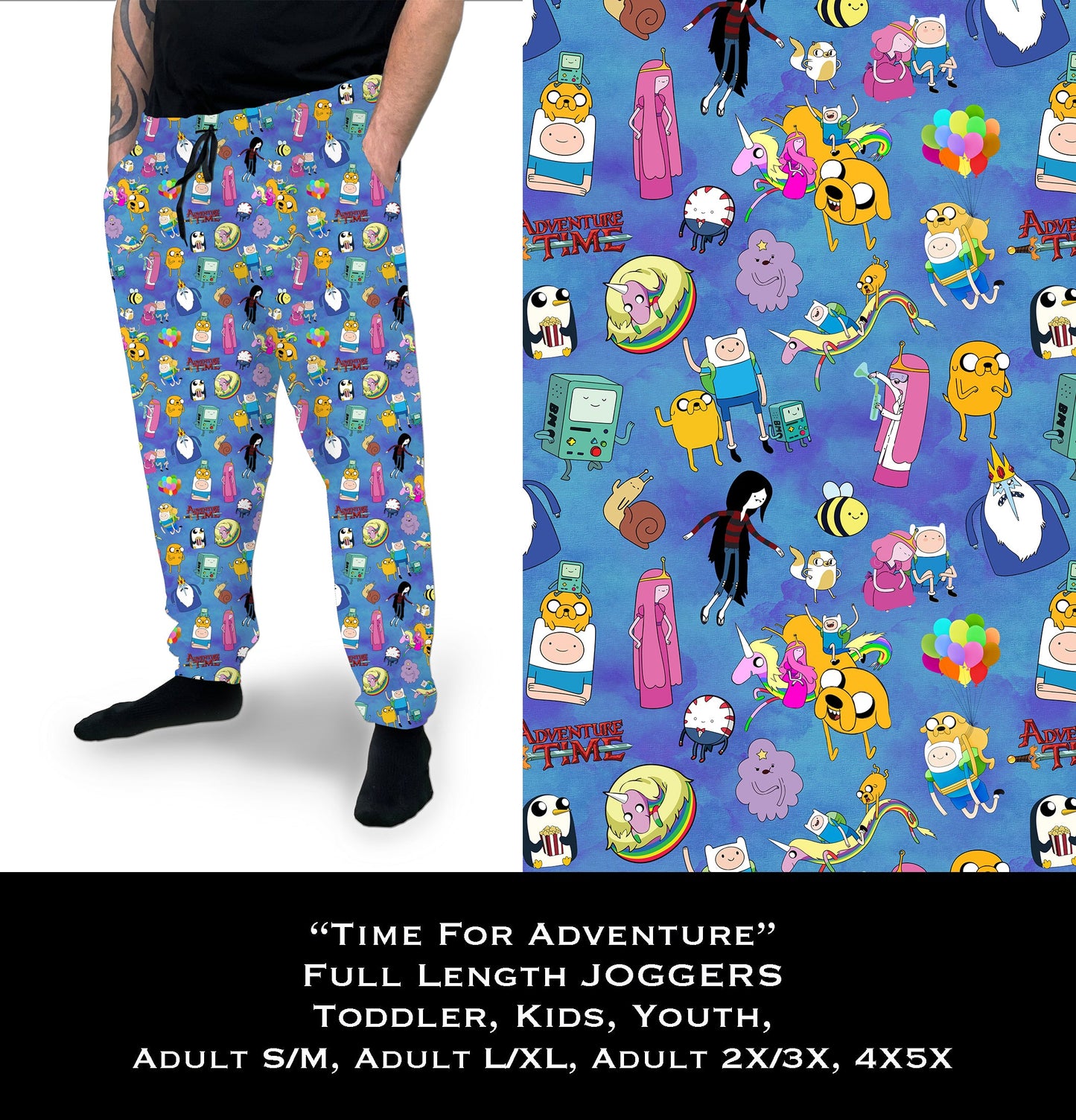 Time For Adventure - Full & Capri Joggers