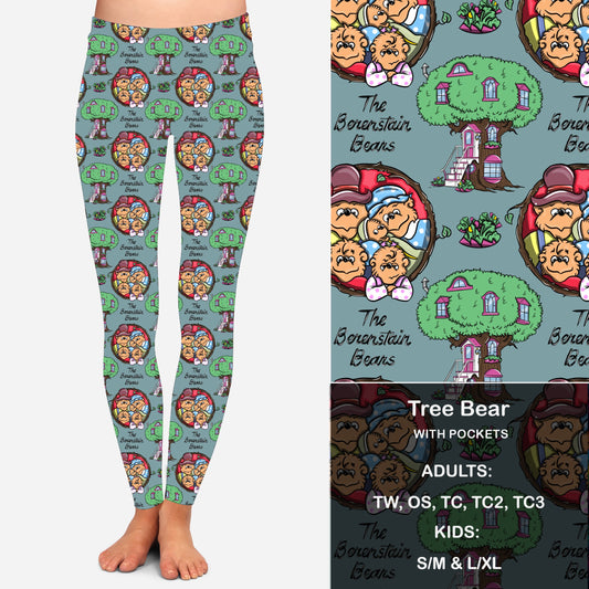 Tree Bears Leggings & Capris with Pockets KIDS Preorder Closes 6/14 eta Late July