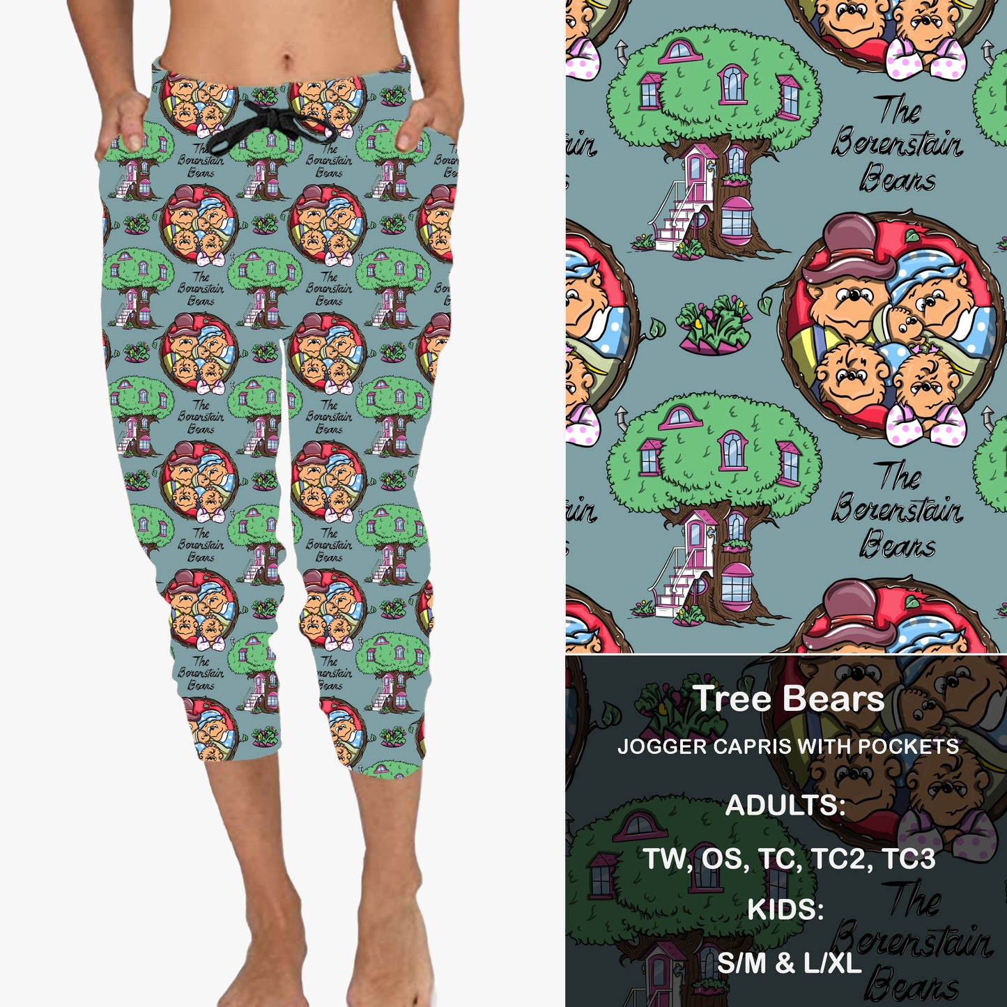 Tree Bears- Full & Capri Joggers Preorder Closes 6/14 eta Late July