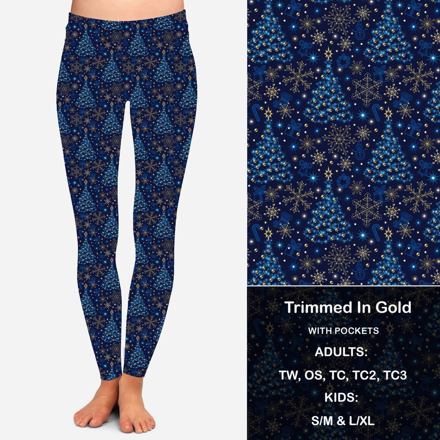 Trimmed In Gold Leggings with Pockets Preorder Closes 9/26 eta Nov.