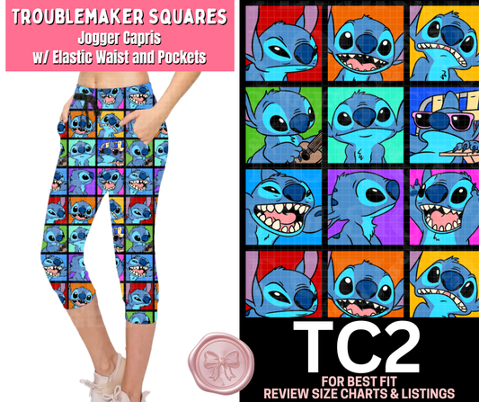 Troublemaker Squares Jogger Capri