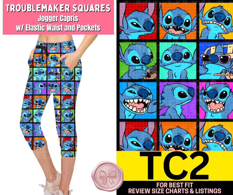 Troublemaker Squares Jogger Capri