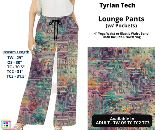 Tyrian Tech Full Length Lounge Pants
