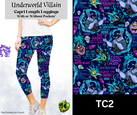 Underworld Villain Capri Length Leggings