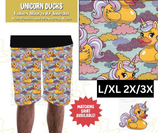 Unicorn Ducks Unisex Shorts