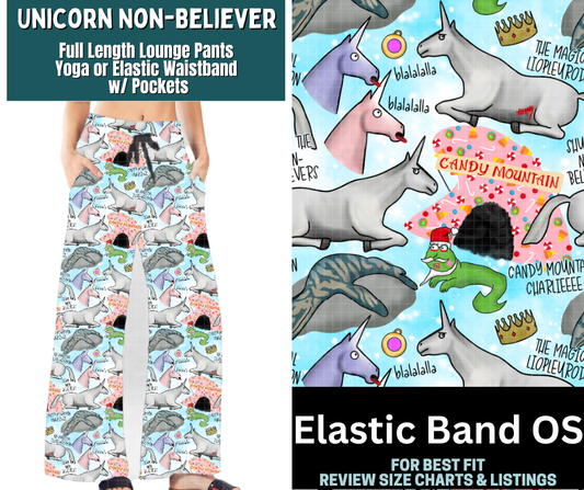 Unicorn Non-Believer Full Length Lounge Pants
