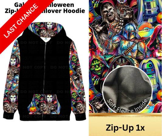 Galactic Halloween Zip-Up Hoodie